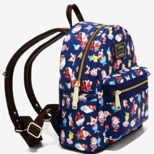 Loungefly Disney Snow White and the Seven Dwarfs All Over Exclusive Backpack NWT